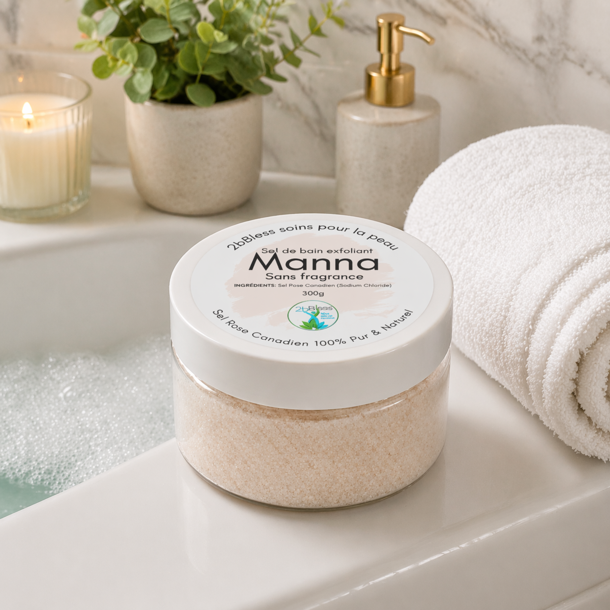 Sales de baño canadienses MANNA 100% puras y naturales 300 g
