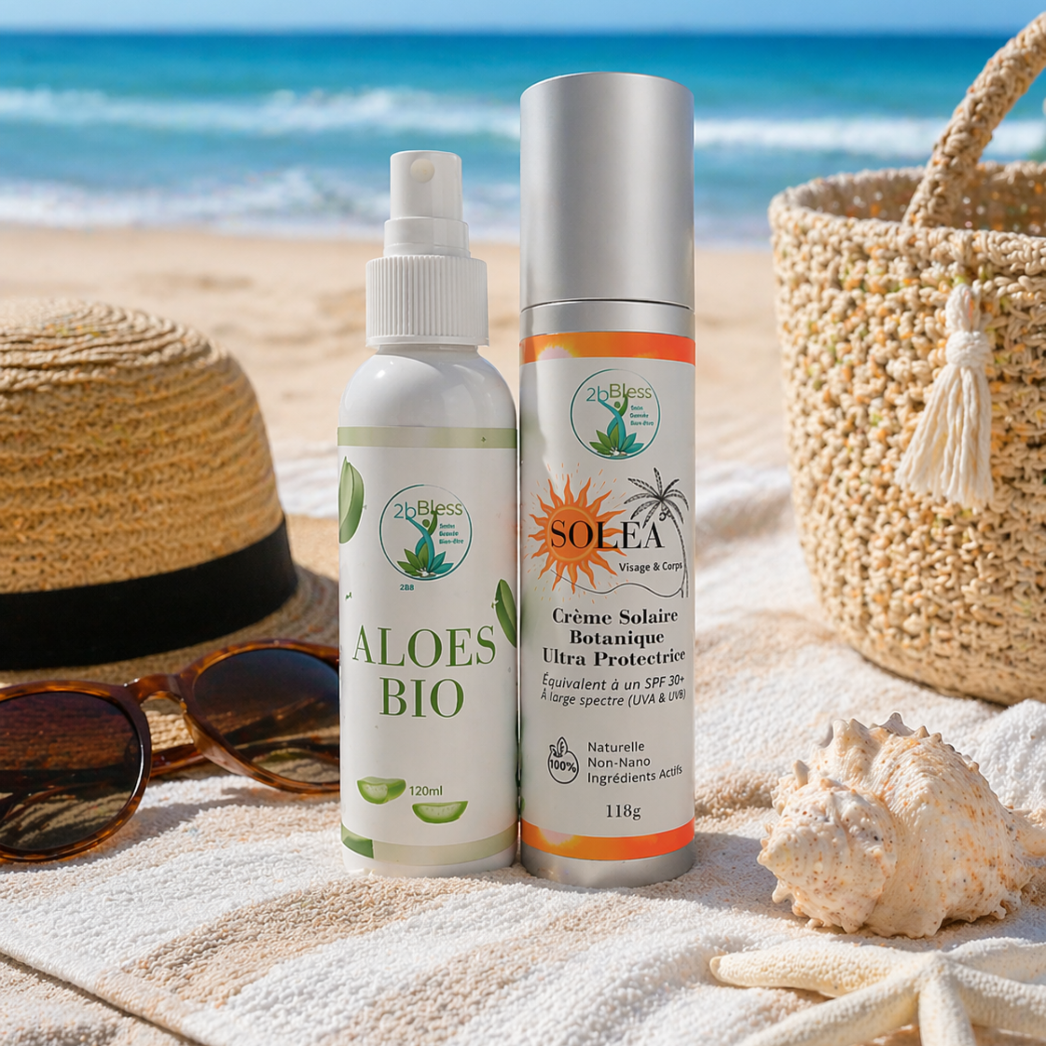 SOLÉA - Crème Solaire Botanique Ultra-Protectrice AVEC ALOES