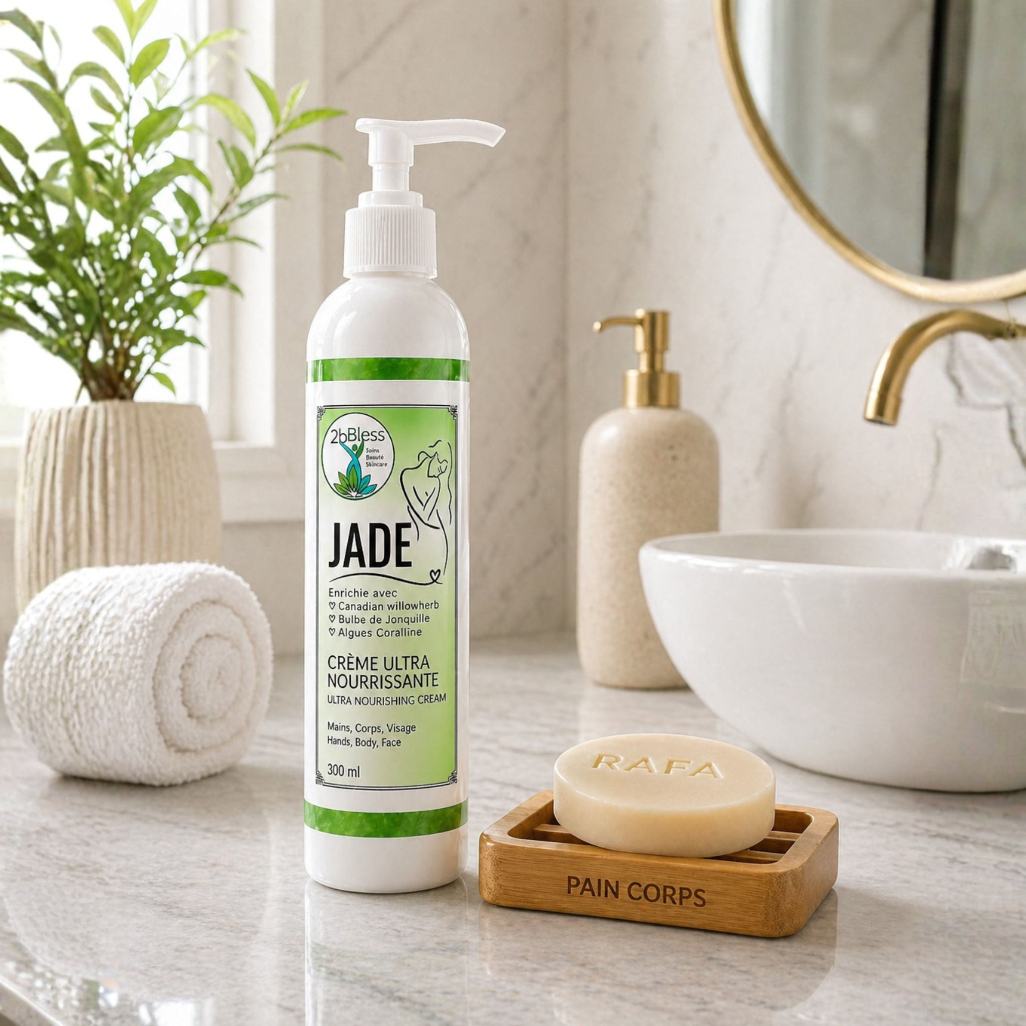 Crema ultra nutritiva Jade 300 ml