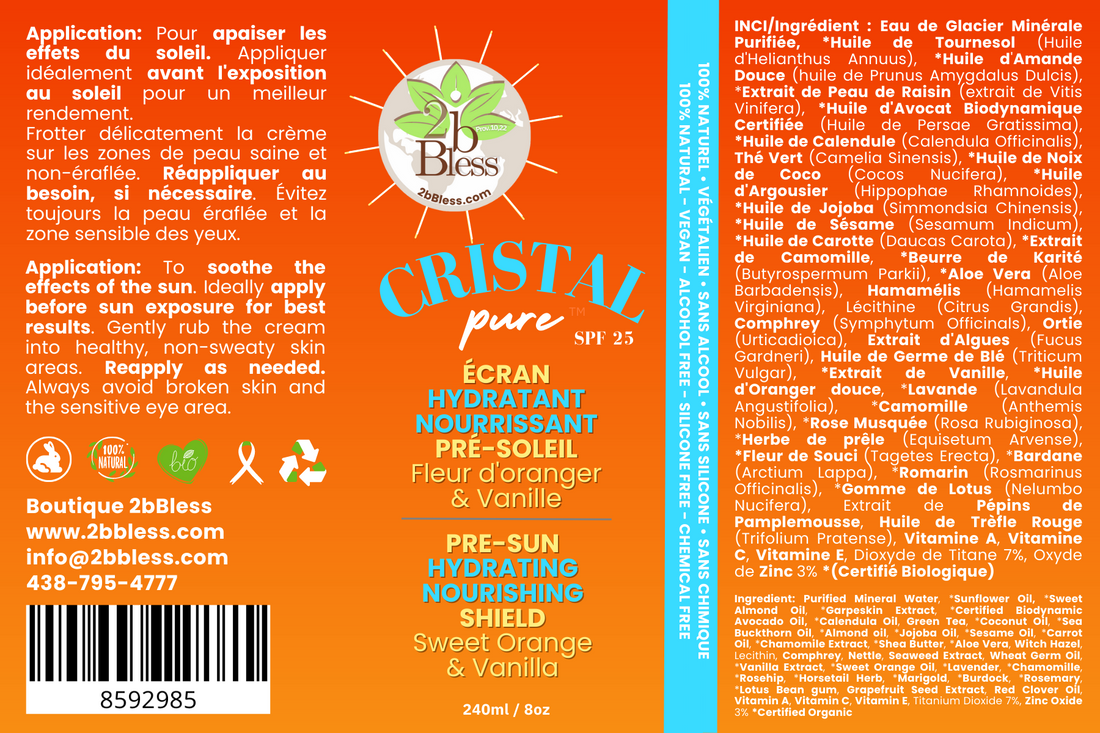Écran Hydratant Pré-Soleil Minéral SPF25 Fleur d&