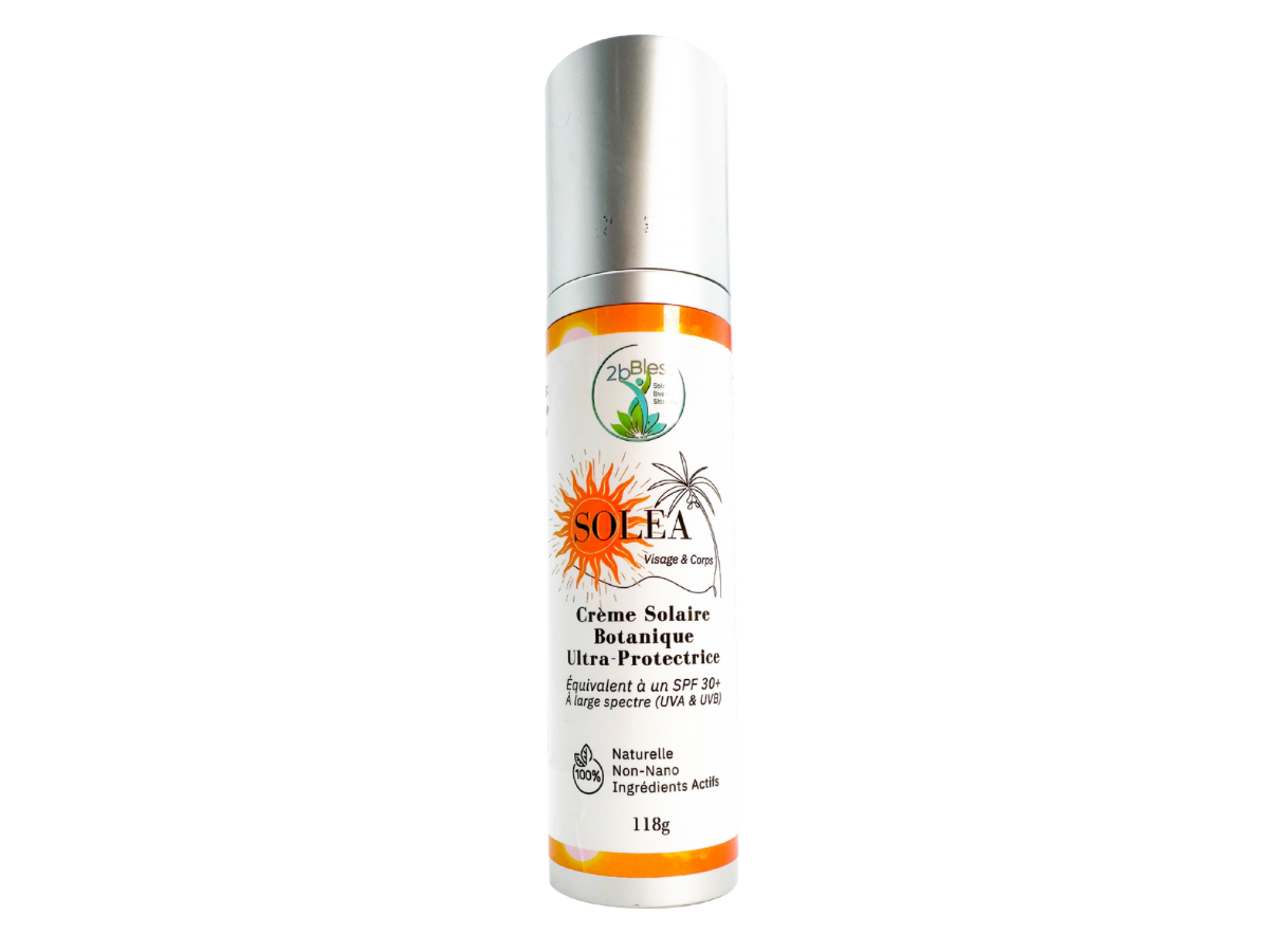 SOLÉA - Crème Solaire Botanique Ultra-Protectrice (équiv. SPF 30+) 118g