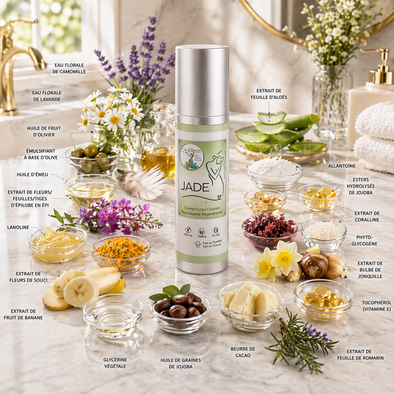 Crema facial ultra nutritiva Jade 50 ml