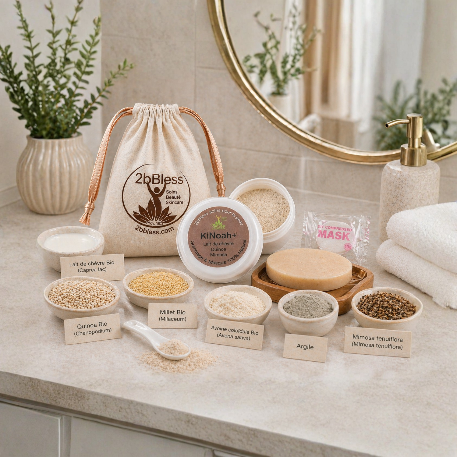 KiNoah+ Gommage &amp; Masque Peau de Porcelain