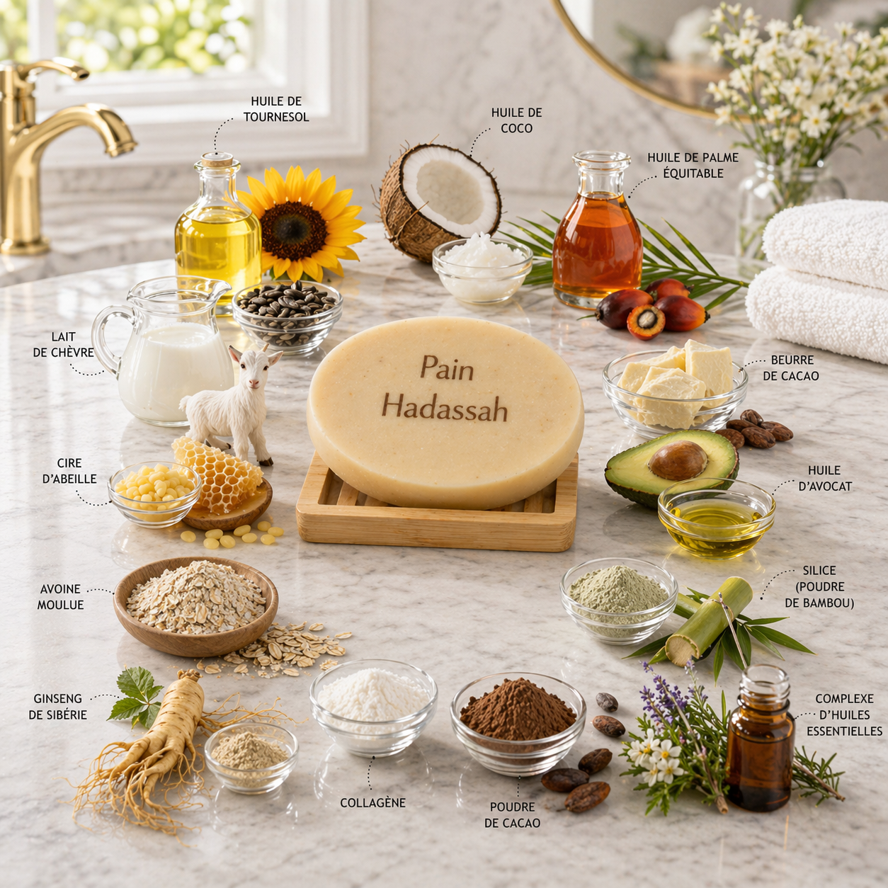 PAIN DE BEAUTÉ VISAGE HADASSAH 100g