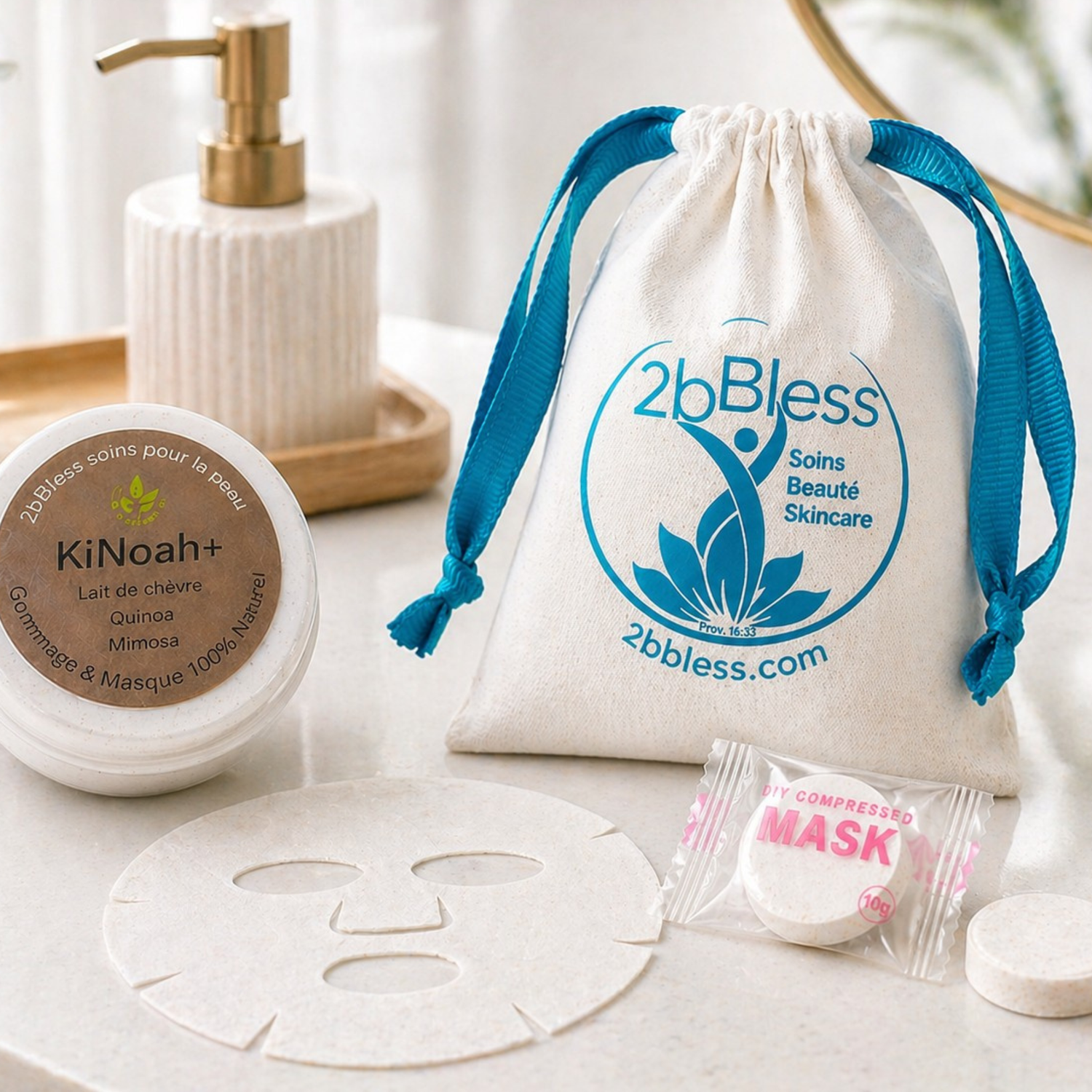 KiNoah+ Gommage &amp; Masque Peau de Porcelain
