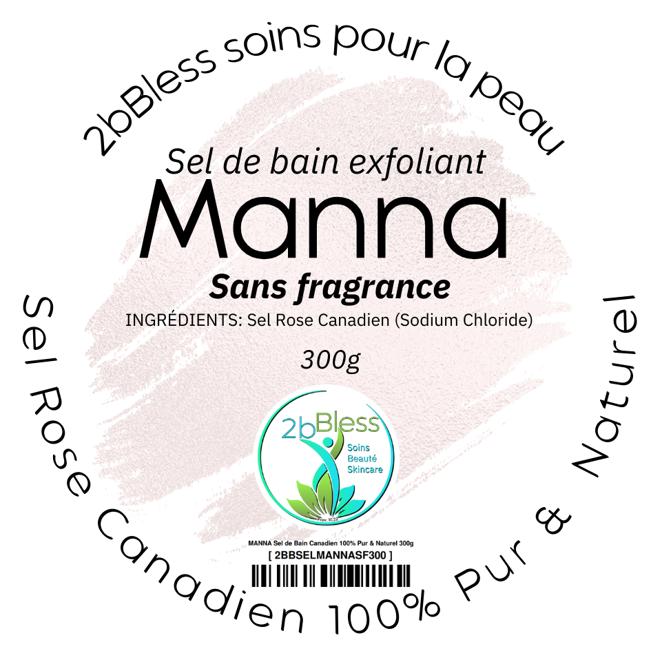 MANNA Sel de Bain Canadien 100% Pur &amp; Naturel 300g