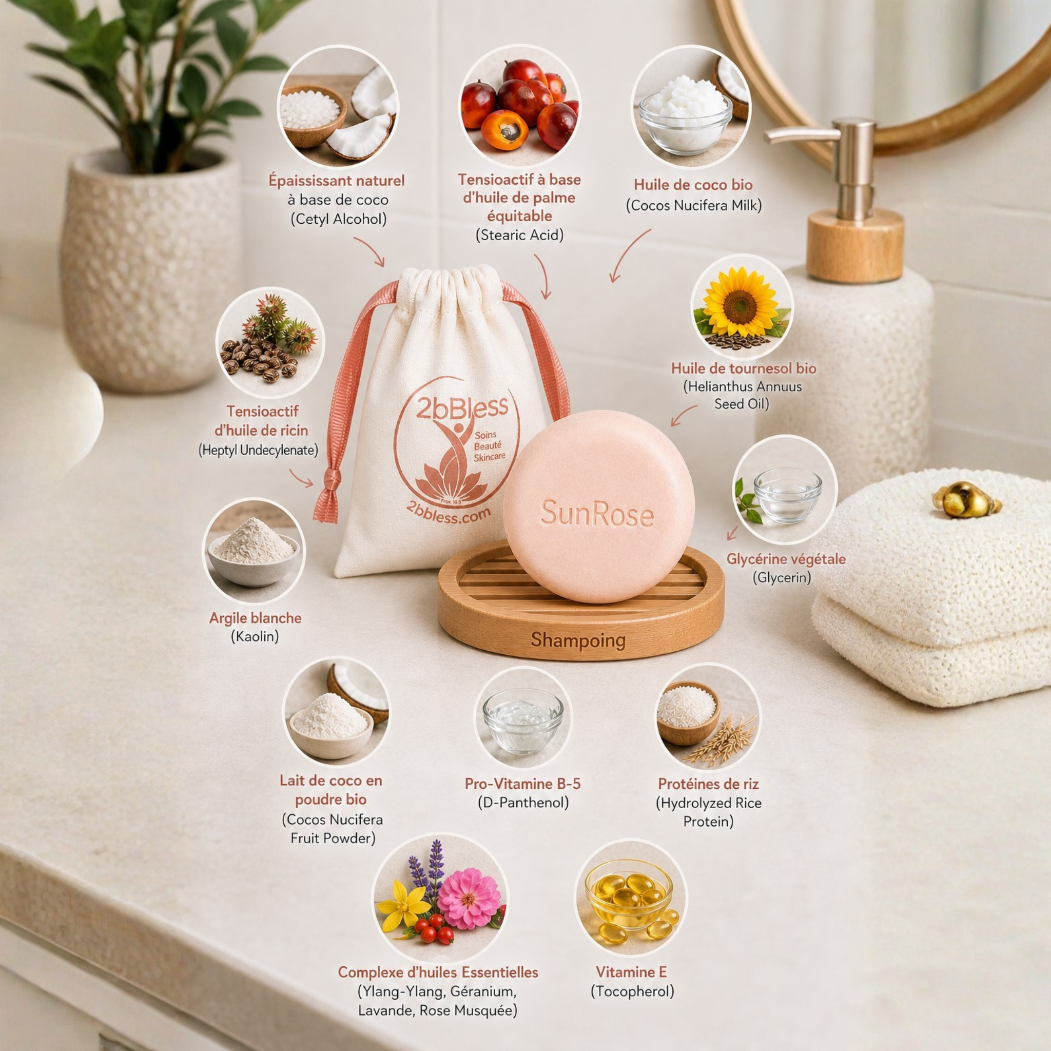 SunROSE Shampoo Bar
